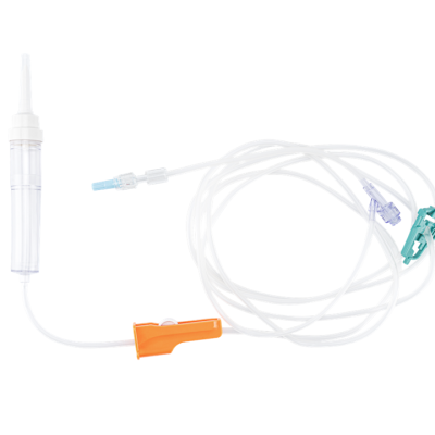 Set IV para transfusión de sangre.